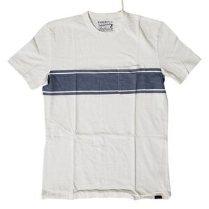 Faherty Surf Stripe Pocket Crew Neck T-Shirt Tee Short Sleeve Men XS NWT $68